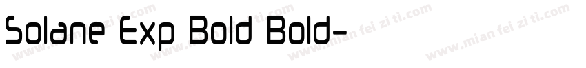 Solane Exp Bold Bold字体转换